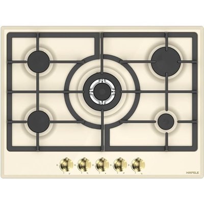 Hafele Vintage Gazlı Ocak 70 cm 4G1W Krem/Altın