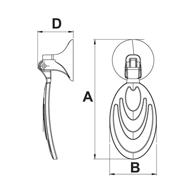 WAVE Sarkaç kulp a.gümüş 34mm