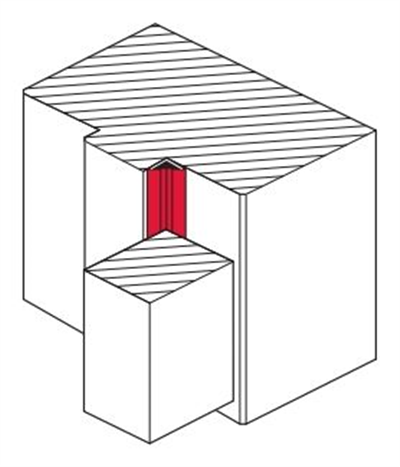 Yangın fitili kahve. 12x12x2100mm