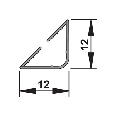 Yangın fitili siyah 12x12x2100mm