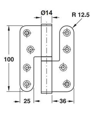 Yaprak ment.çık.p.altn p.ç.304 100mm sağ