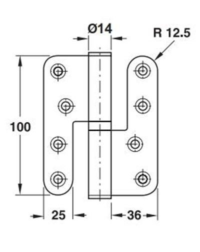 Yaprak ment.çık.p.ç.304 mat 100mm sol