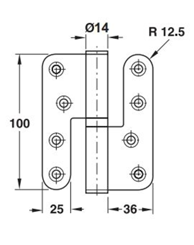 Yaprak ment.çık.p.ç.304 siyah 100mm sağ