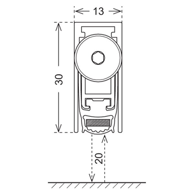 ZONE 60 Kapı altı giyotin yan.day.1030mm