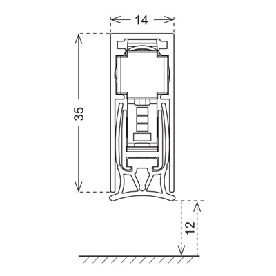 ZONE SOFT Kapı altı giyotin 1030mm