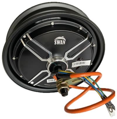 QS 10 İnç Arka Hub Motor + Kampana – 1200W 60–72V | Elektrikli Motosiklet Uyumlu