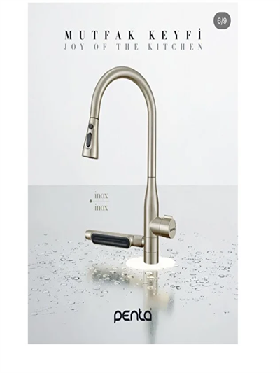 Inox Multi İçme Suyu(Arıtma) Spiralli Eviye Bataryası 1335IX