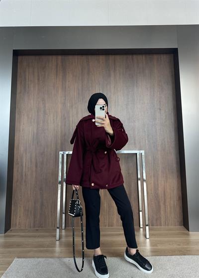 APOLETLİ KABAN BORDO
