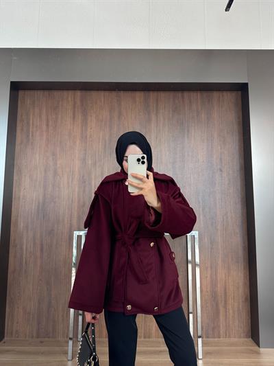 APOLETLİ KABAN BORDO