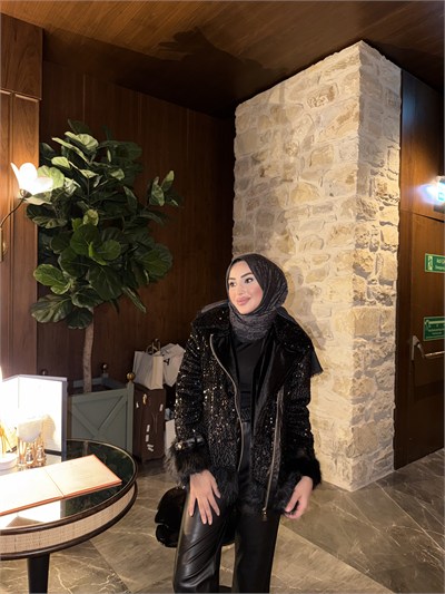 DOVA KÜRK MONT- SİYAH