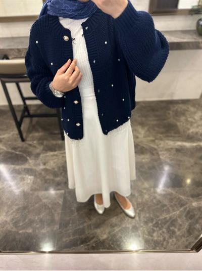 Pearl Elegance Hırka Lacivert
