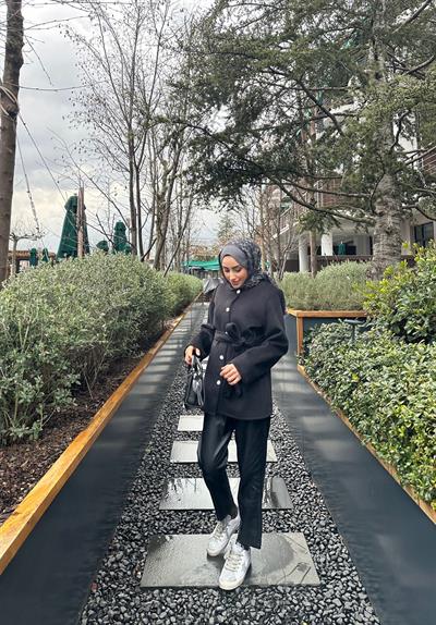 Silver Line Kaşe Ceket Siyah