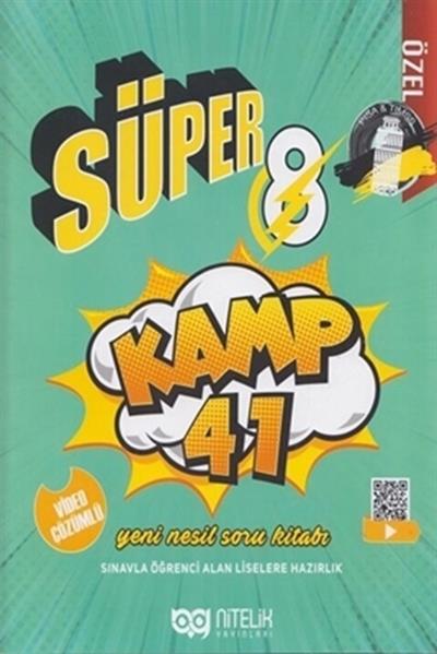 Nitelik 8. Sınıf Süper Kamp 41 Yeni Nesil Soru Kitabı