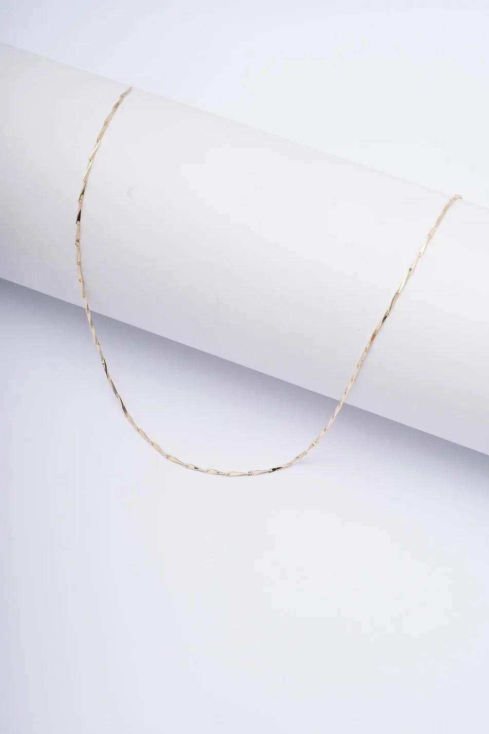 ÖZEL SERİ İÇ İÇE GEÇMELİ SİNGAPUR MODEL GOLD 14K ZİNCİR KOLYE