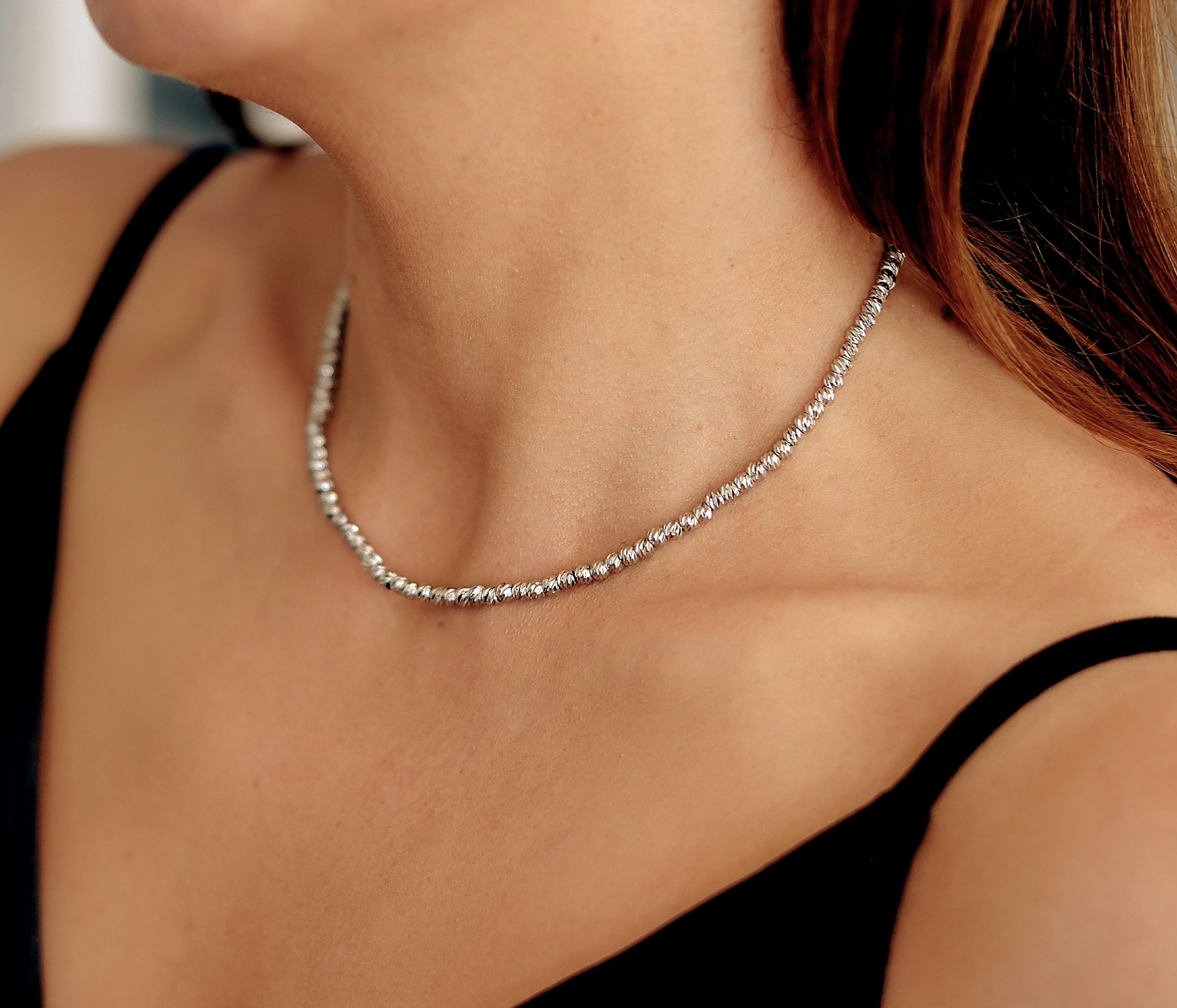 SİLVER DORİKA ÇELİK KOLYE 38+6 CM