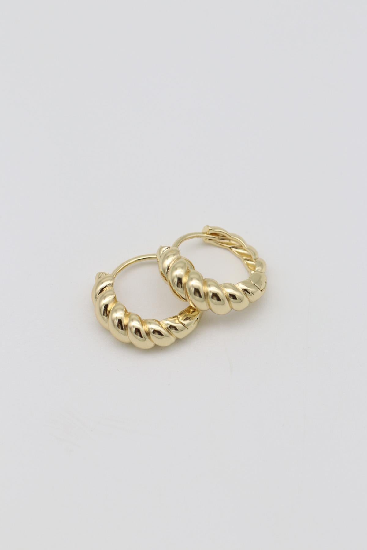 VİP SERİ 14K BURGU MODEL GOLD KÜPE
