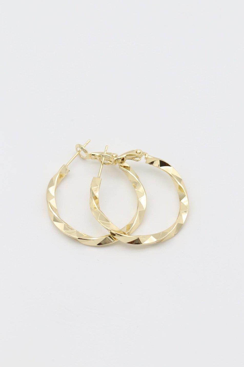 VİP SERİ GEOMETRİK DESEM 1 GOLD KÜPE