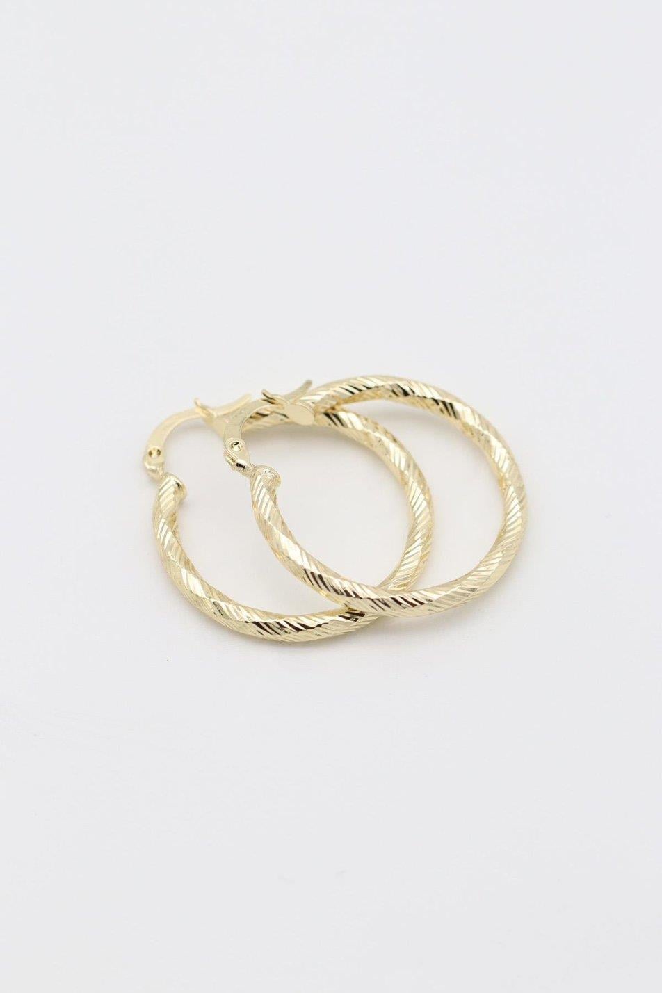 VİP SERİ GEOMETRİK DESEN 3 GOLD KÜPE