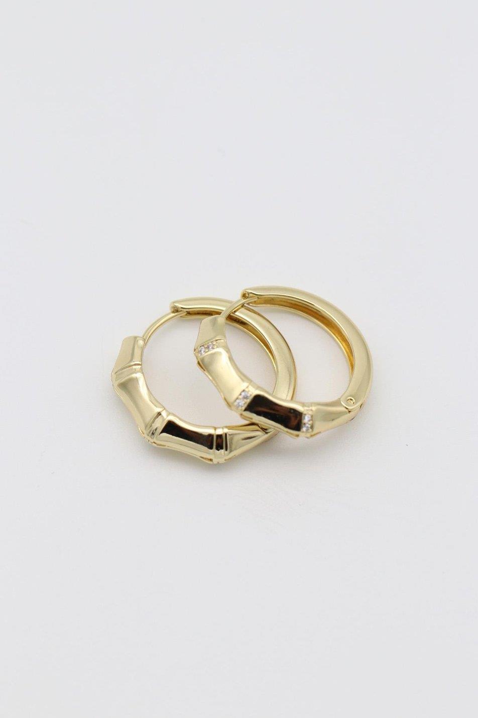 VİP SERİ KÖŞELİ GOLD KEMİK MODEL KÜPE