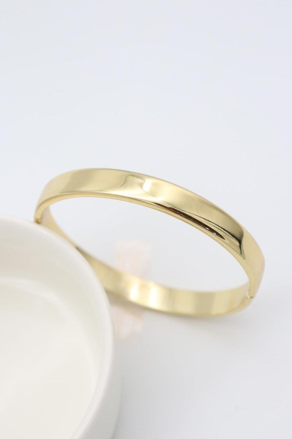 VİP SERİ SADE MODEL GOLD KELEPÇE