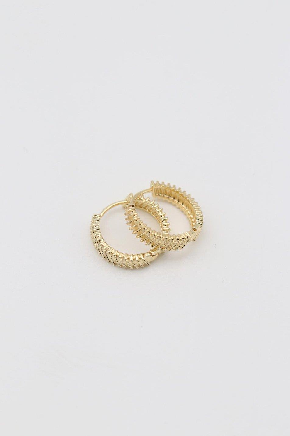 VİP SERİ TIRTIKLI KÜÇÜK MODEL 14K GOLD KÜPE