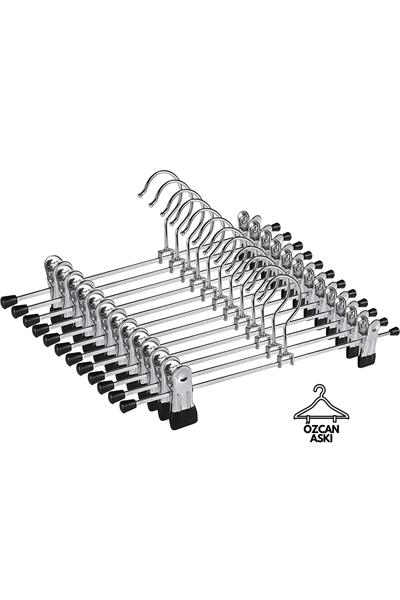 10 Adet Metal Etek Pantolon Askısı