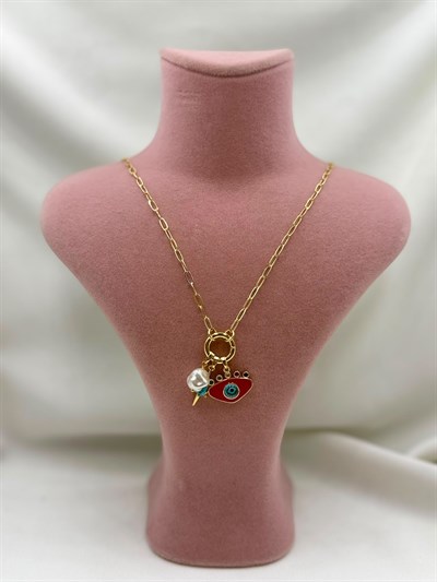 Göz Detaylı Charm Kolye