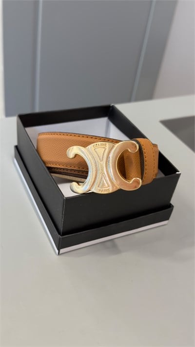 Marka Model CL Gold Tokalı Taba Renk Kemer