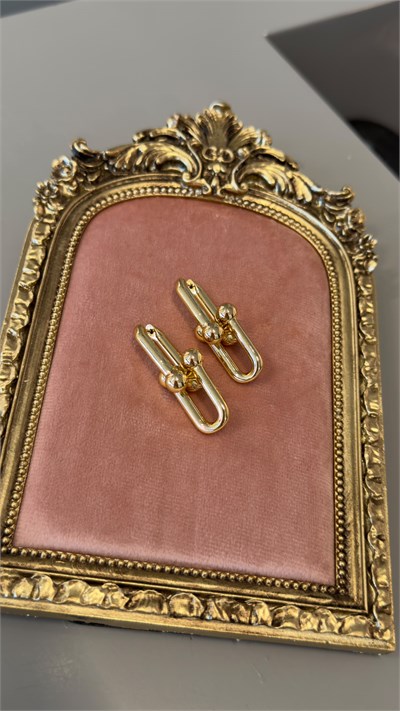 Marka Model İthal Gold Küpe
