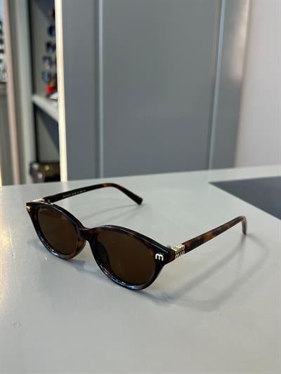 Marka Model Kemik Model Renkli Cam MIU Leopar Gözlük