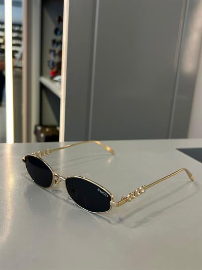 Marka Model Metal Çerçeve Siyah Gözlük