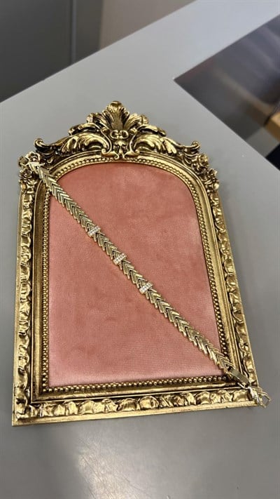 Özel Seri 14K İnce Çavuş Model Taşlı Bileklik