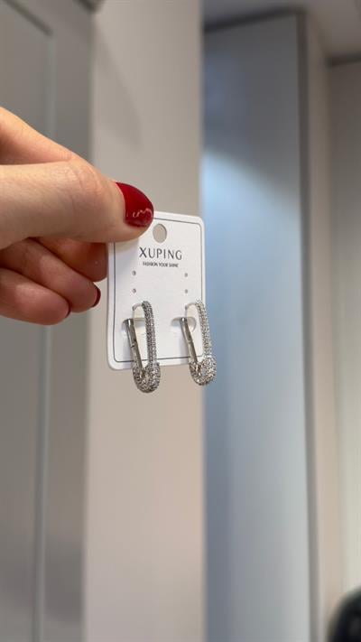 Özel Seri 14K Silver Çengelli İğne Küpe