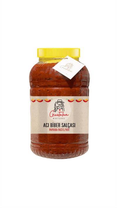Gustolea Nature Ev Yapımı Güneşte Kurutulmuş Acı Biber Salçası 5 Kg