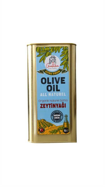 GN Gustolea Nature Organik Bebek Soğuk Sıkım Naturel Sızma Zeytinyağı 1 L