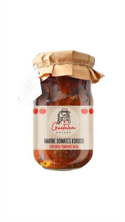 Gustolea Nature Marine Edilmiş Domates Kurusu (Kahvaltılık, Salatalık, Meze) (660cc) 