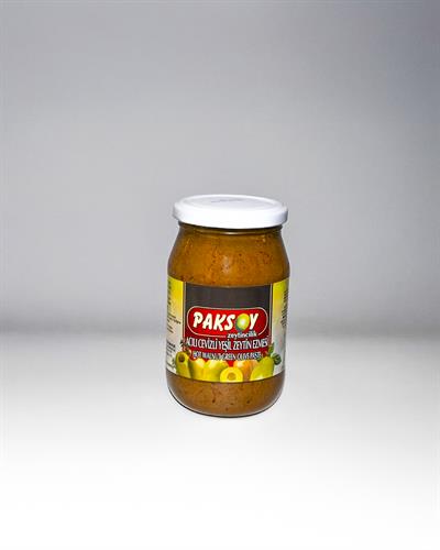 Acılı Cevizli Yeşil Zeytin Ezmesi