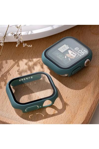 - Apple Için Temperli Cam + Kapak Izle Vaka 41MM Ekran Koruyucu Apple Izle Aksesuarları