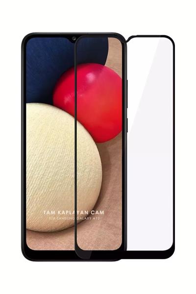 2Adet Samsung Galaxy A12 Tam Kaplayan Temperli Cam Ekran Koruyucu