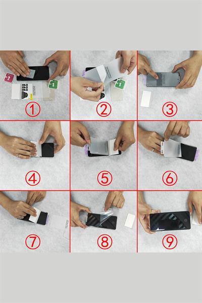 2Adet Samsung Galaxy S24 FE Tam Kaplayan Temperli Cam Ekran Koruyucu