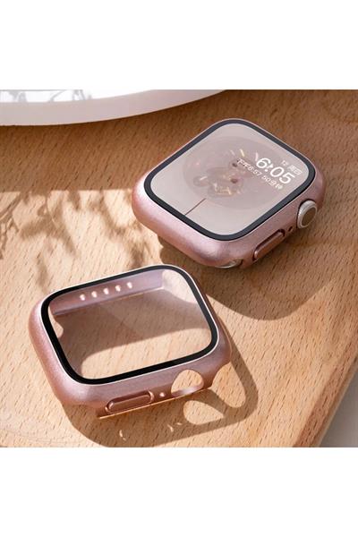 Apple Için Temperli Cam + Kapak Izle Vaka 38MM Ekran Koruyucu Apple Izle Aksesuarları