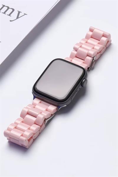 Apple Xiaomi Watch Seri 2/3/4/se/6/7/8/9/10/11 Uyumlu Paslanmaz Çelik Reçine Kordon