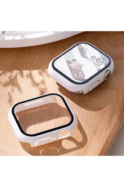 Apple Uyumlu Temperli Cam + Kapak Izle Vaka 42mm Ekran Koruyucu