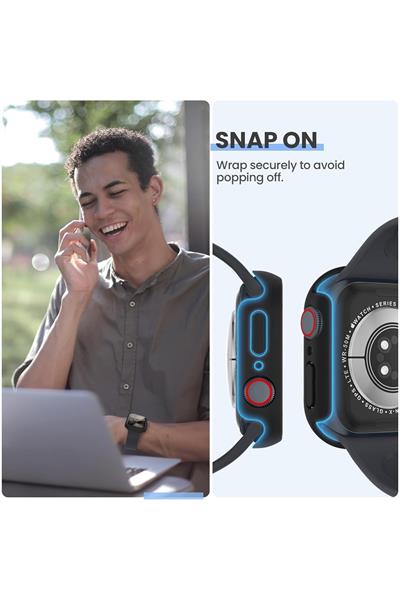 Apple vatchUyumlu Watch Ultra 1 - 2-3 seri 49mm Kılıf Kasa Ve Ekran Koruyucu 360 Koruma