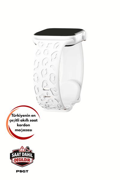 Apple Watch 10-11 46mm-watch2/3/4/5/6/se/7/8/9(42-44-45-49)mm Kordon Leoline Desenli Yumuşak Silikon