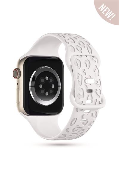Apple Watch 10-11 46mm-watch2/3/4/5/6/se/7/8/9(42-44-45-49)mm Kordon Leoline Desenli Yumuşak Silikon