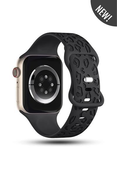 Apple Watch 10-11 46mm-watch2/3/4/5/6/se/7/8/9(42-44-45-49)mm Kordon Leoline Desenli Yumuşak Silikon