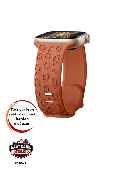 Apple Watch 10-11 46mm-watch2/3/4/5/6/se/7/8/9(42-44-45-49)mm Kordon Leoline Desenli Yumuşak Silikon