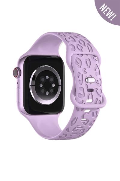Apple Watch 10-11 46mm-watch2/3/4/5/6/se/7/8/9(42-44-45-49)mm Kordon Leoline Desenli Yumuşak Silikon