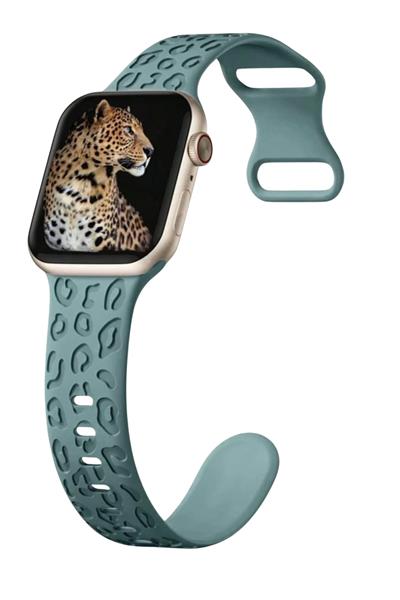Apple Watch 10-11 46mm-watch2/3/4/5/6/se/7/8/9(42-44-45-49)mm Kordon Leoline Desenli Yumuşak Silikon
